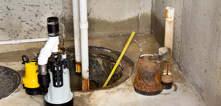 Installing Sump Pump in Finished Basement in Cliffside Park, NJ